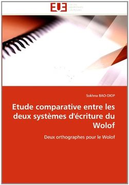 portada Etude Comparative Entre Les Deux Systemes D'Ecriture Du Wolof