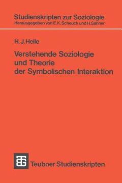 portada Verstehende Soziologie Und Theorie Der Symbolischen Interaktion (in German)