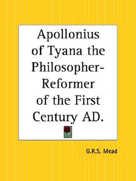 portada apollonius of tyana the philosopher reformer of the first century a.d. (en Inglés)