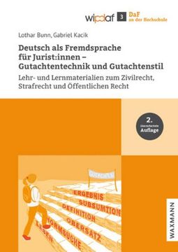 portada Deutsch als Fremdsprache für Jurist: Innen - Gutachtentechnik und Gutachtenstil