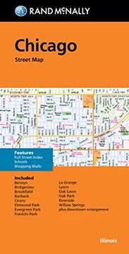 portada Rand Mcnally Folded Map: Chicago Street map (en Inglés)