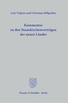 portada Kommentar Zu Den Staatskirchenvertragen Der Neuen Lander (en Alemán)