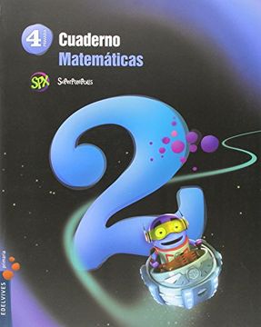 portada Cuaderno 2 de Matemáticas 4º Primaria (Superpixépolis)