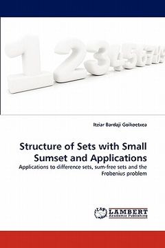 portada structure of sets with small sumset and applications (en Inglés)