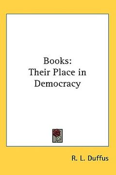 portada books: their place in democracy (en Inglés)
