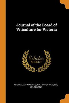 portada Journal of the Board of Viticulture for Victoria (en Inglés)