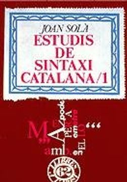 portada estudis de sintaxi catalana 1 (en Catalá)