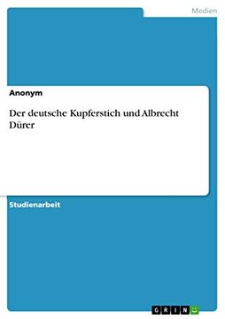 portada Der Deutsche Kupferstich und Albrecht Drer (in German)