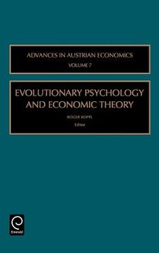 portada evolutionary psychology and economic theory (en Inglés)