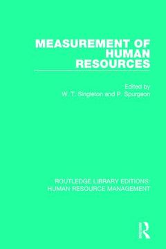 portada Measurement of Human Resources (en Inglés)