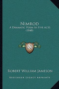 portada nimrod: a dramatic poem in five acts (1848) (en Inglés)