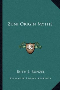 portada zuni origin myths (en Inglés)
