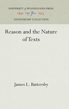 portada Reason and the Nature of Texts (en Inglés)