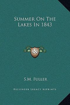 portada summer on the lakes in 1843 (in English)