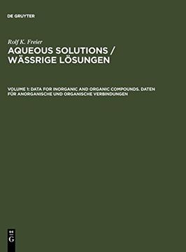 portada Data for Inorganic and Organic Compounds. Daten für Anorganische und Organische Verbindungen (in English)