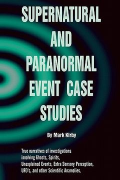 portada supernatural and paranormal event case studies (en Inglés)