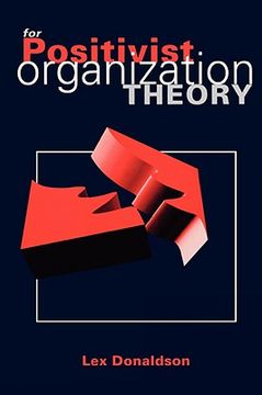 portada for positivist organization theory (en Inglés)