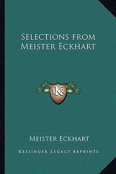 portada selections from meister eckhart (en Inglés)
