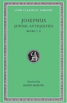 portada Josephus: Jewish Antiquities, Books Vii-Viii (Loeb Classical Library no. 281) (en Inglés)