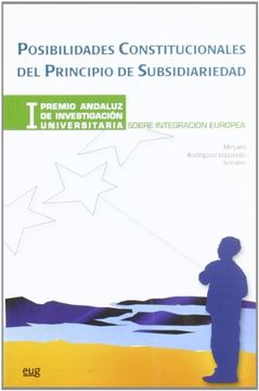 portada Posibilidades Constitucionales del Principio de Subsidiariedad (Fuera de Colleción) (in Spanish)