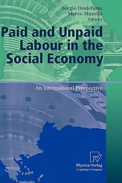 portada paid and unpaid labour in the social economy: an international perspective (en Inglés)
