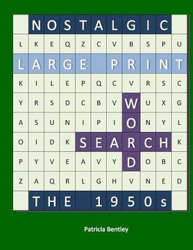 portada Nostalgic Large Print Word Search: The 1950s (in English)