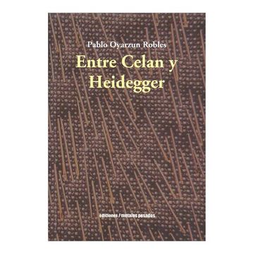 portada Entre Celan y Heidegger