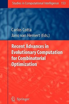 portada recent advances in evolutionary computation for combinatorial optimization (en Inglés)