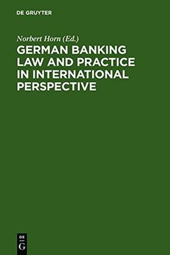 portada german banking law and practice in international perspective (en Inglés)
