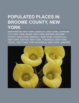 portada populated places in broome county, new york: binghamton, new york, endicott, new york, johnson city, new york, maine, new york, barker