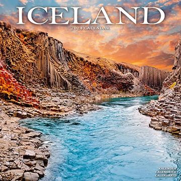 portada Iceland Calendar - Nordic Ireland Calendar - Calendars 2023 - 2024 Wall Calendars - Photo Calendar - Iceland 16 Month Wall Calendar by Avonside (en Inglés)