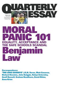 portada Quarterly Essay 67: Moral Panic 101: Equality, Acceptance and the Safe Schools Scandal (en Inglés)