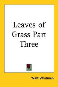 portada leaves of grass part three (en Inglés)
