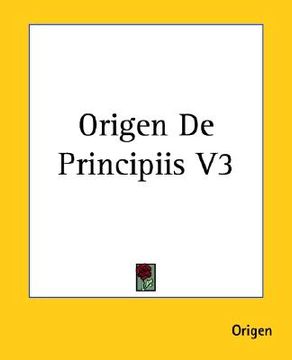 portada origen de principiis v3 (en Inglés)