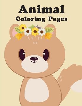 portada Animal Coloring Pages: picture books for seniors baby (in English)