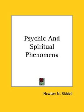 portada psychic and spiritual phenomena (en Inglés)