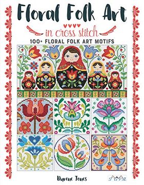 portada Floral Folk art in Cross Stitch (en Inglés)