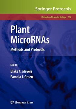 portada plant micrornas: methods and protocols (en Inglés)