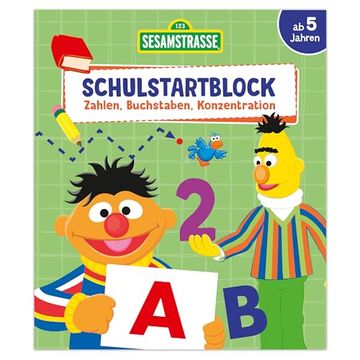 portada Sesamstra? E Schulstartblock - Zahlen, Buchstaben, Konzentration (in German)