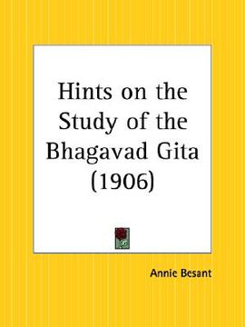 portada hints on the study of the bhagavad gita (en Inglés)