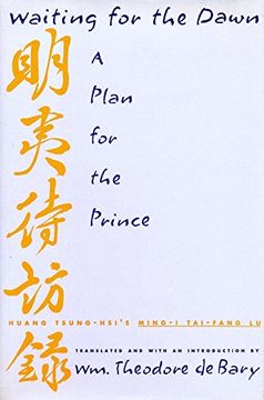 portada Waiting for the Dawn: A Plan for the Prince (Translations From the Asian Classics) (en Inglés)