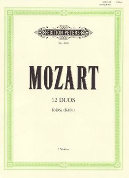 portada 12 Duos for 2 Horns K487 (496A) (Transcribed for 2 Violins)