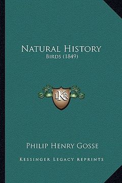 portada natural history: birds (1849) (en Inglés)