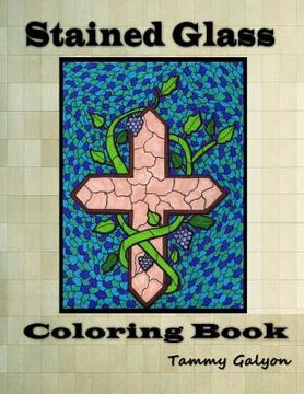 portada Stained Glass: Adult coloring book (en Inglés)