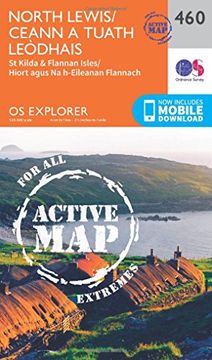 portada Ordnance Survey Explorer Active 460 North Lewis map With Digital Version (en Inglés)