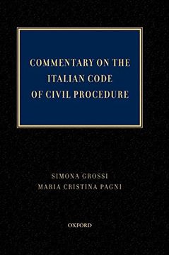 portada Commentary on the Italian Code of Civil Procedure (en Inglés)