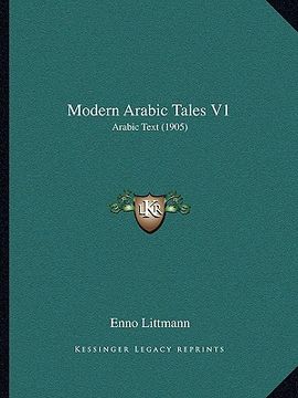 portada modern arabic tales v1: arabic text (1905) (en Inglés)