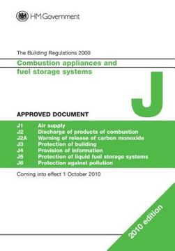 portada Approved Document J: Combustion Appliances and Fuel Storage Systems