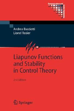portada liapunov functions and stability in control theory (in English)