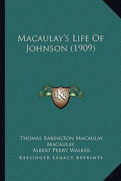 portada macaulay's life of johnson (1909)